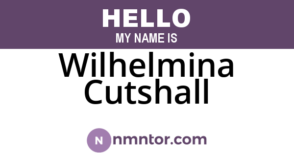 Wilhelmina Cutshall