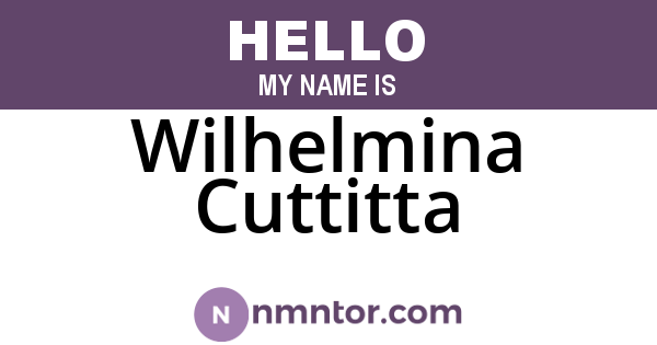 Wilhelmina Cuttitta