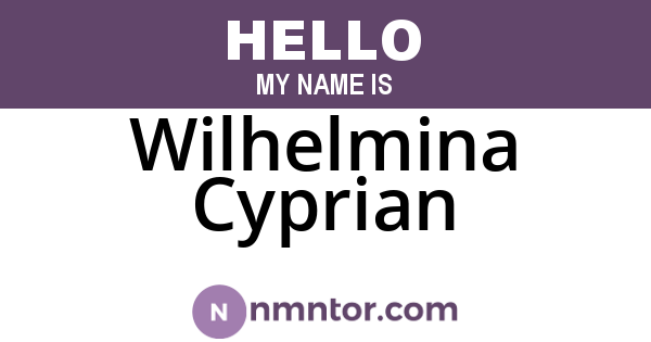 Wilhelmina Cyprian