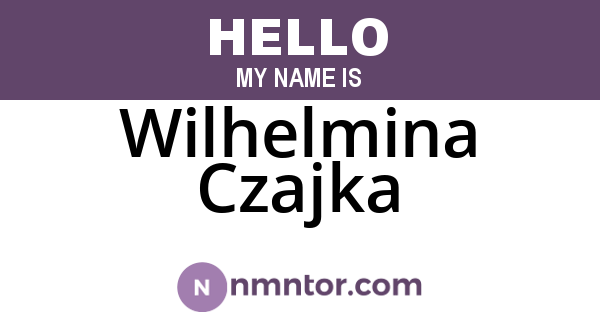 Wilhelmina Czajka