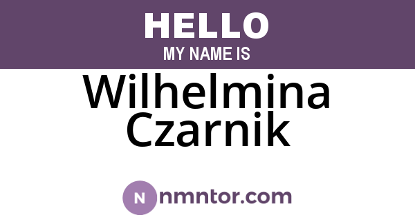 Wilhelmina Czarnik