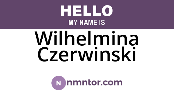 Wilhelmina Czerwinski