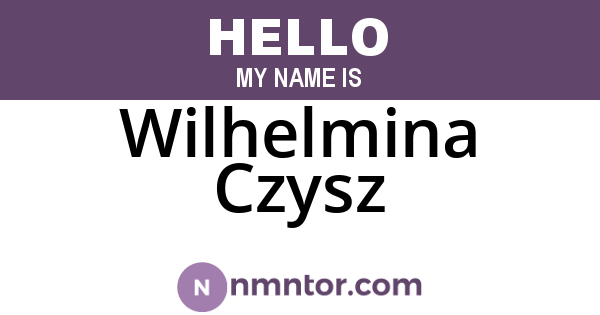 Wilhelmina Czysz