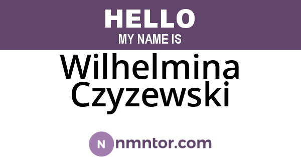 Wilhelmina Czyzewski