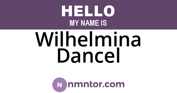 Wilhelmina Dancel