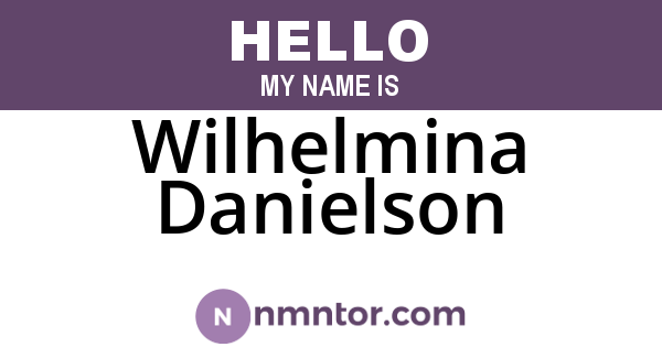 Wilhelmina Danielson
