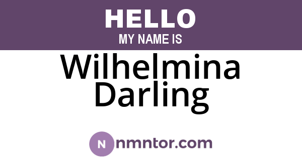 Wilhelmina Darling