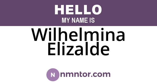 Wilhelmina Elizalde