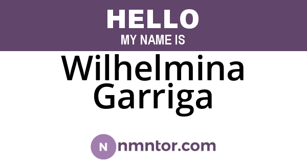 Wilhelmina Garriga