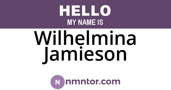 Wilhelmina Jamieson