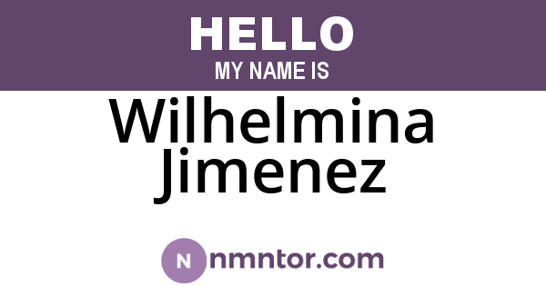 Wilhelmina Jimenez