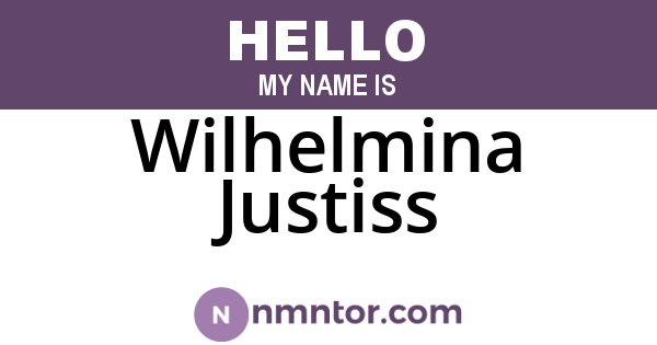 Wilhelmina Justiss