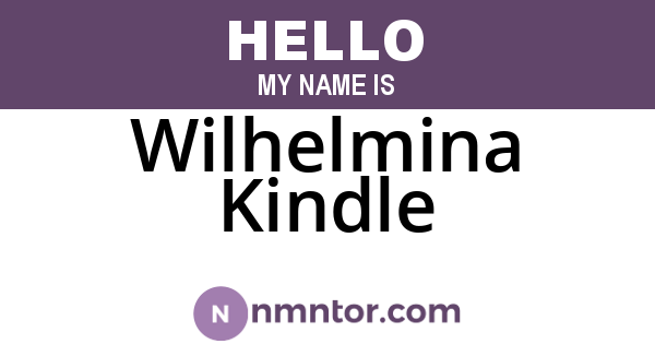 Wilhelmina Kindle
