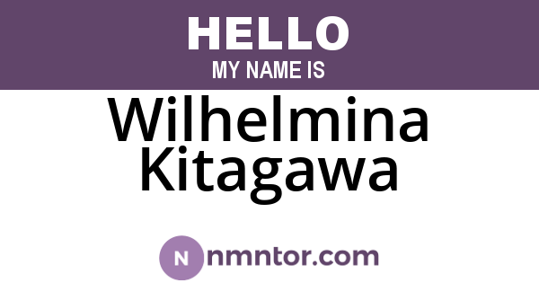 Wilhelmina Kitagawa