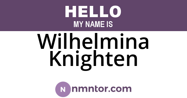 Wilhelmina Knighten