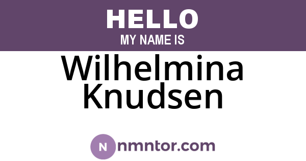 Wilhelmina Knudsen