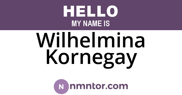 Wilhelmina Kornegay