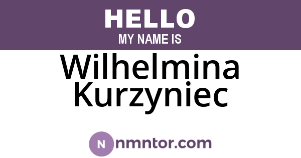 Wilhelmina Kurzyniec