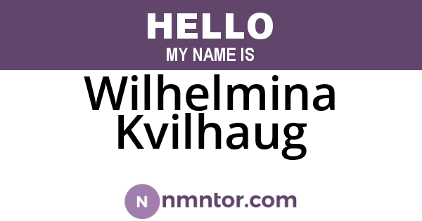 Wilhelmina Kvilhaug