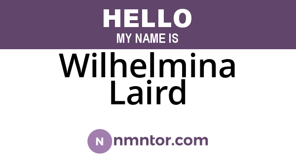 Wilhelmina Laird