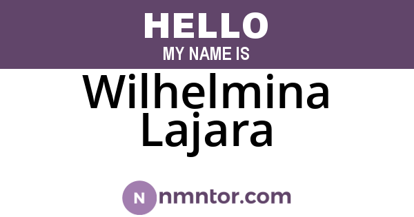 Wilhelmina Lajara