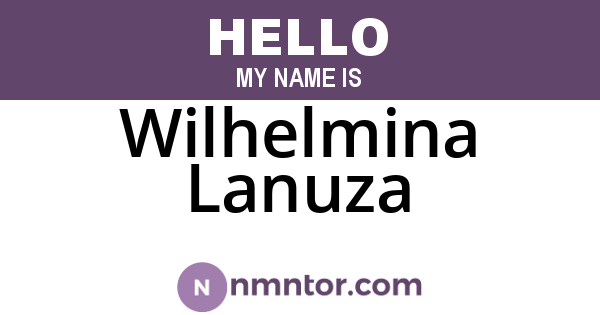 Wilhelmina Lanuza