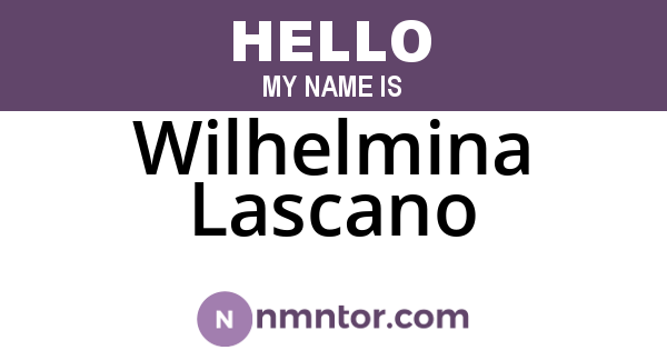 Wilhelmina Lascano