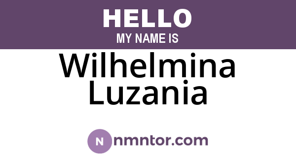 Wilhelmina Luzania
