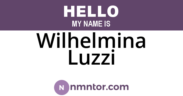 Wilhelmina Luzzi