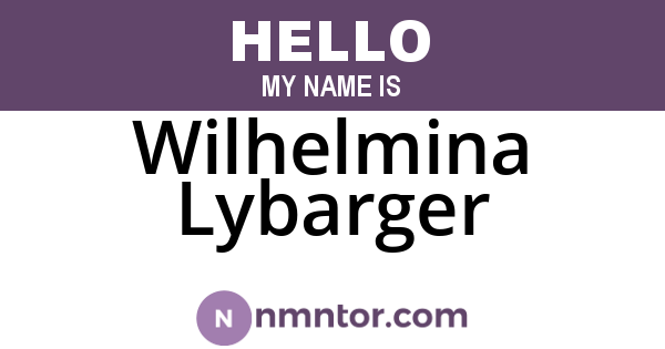 Wilhelmina Lybarger