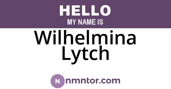 Wilhelmina Lytch