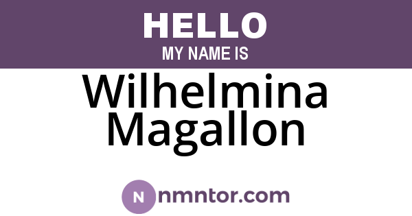 Wilhelmina Magallon