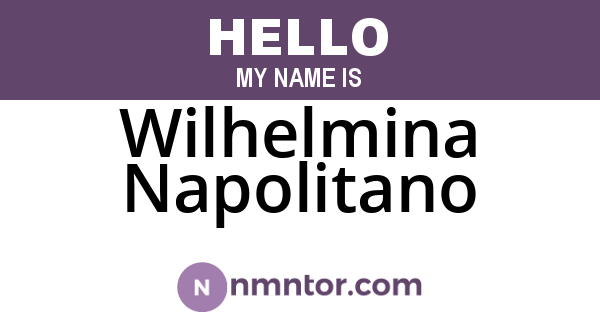 Wilhelmina Napolitano