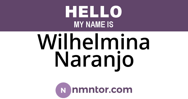 Wilhelmina Naranjo