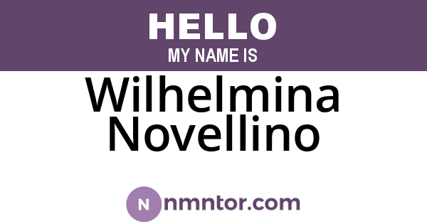 Wilhelmina Novellino