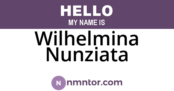 Wilhelmina Nunziata