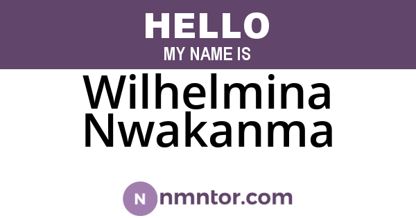 Wilhelmina Nwakanma