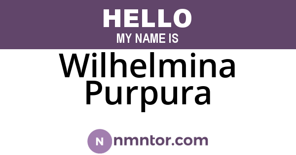 Wilhelmina Purpura