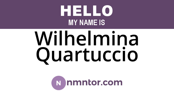 Wilhelmina Quartuccio