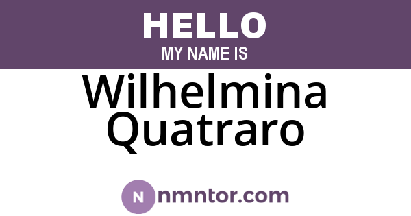 Wilhelmina Quatraro