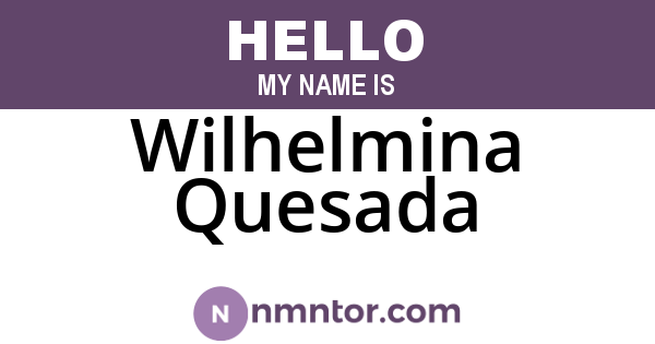 Wilhelmina Quesada