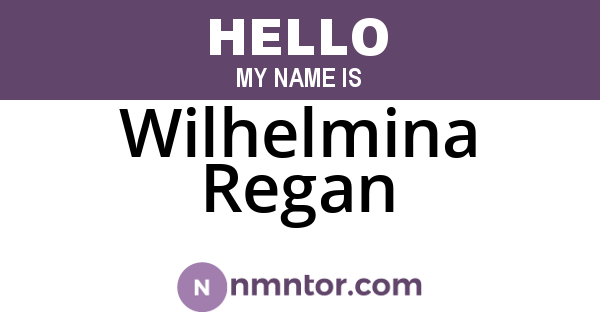 Wilhelmina Regan