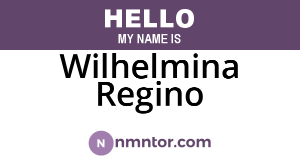 Wilhelmina Regino