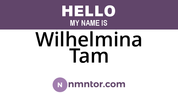 Wilhelmina Tam