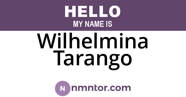 Wilhelmina Tarango