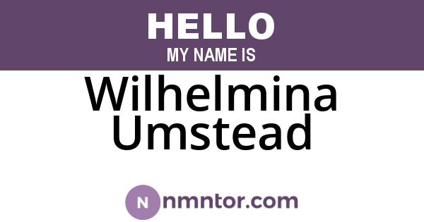 Wilhelmina Umstead