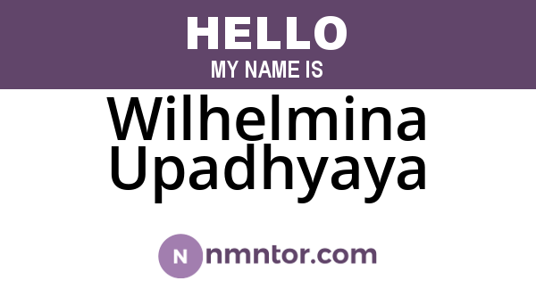 Wilhelmina Upadhyaya