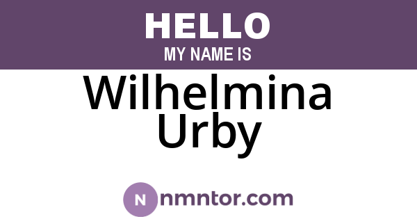 Wilhelmina Urby