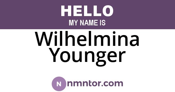 Wilhelmina Younger