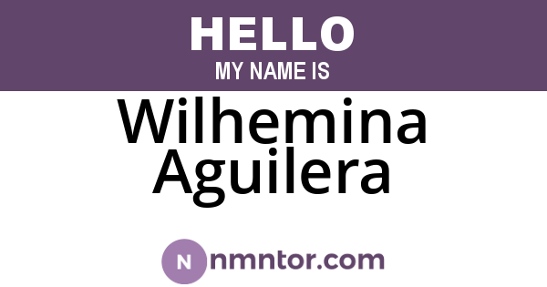 Wilhemina Aguilera